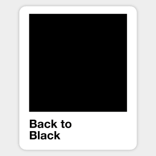 Pantone Back to Black Sticker